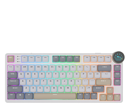 Klawiatura Royal Kludge RK N80 Pearly Dawn Red switch RK-N80-PRLYDWN-REDSW-US